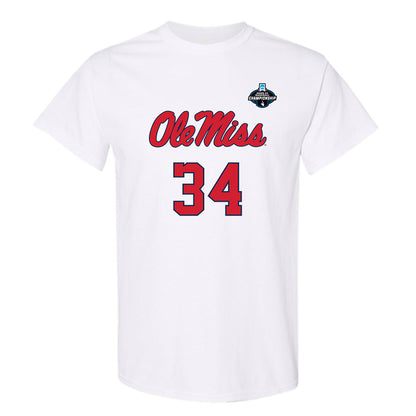 Ole Miss - NCAA Baseball : Landon Waters - NCAA® Replica Shersey T-Shirt-0