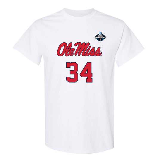 Ole Miss - NCAA Baseball : Landon Waters - NCAA® Replica Shersey T-Shirt-0