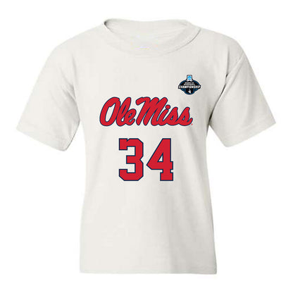 Ole Miss - NCAA Baseball : Landon Waters - NCAA® Replica Shersey Youth T-Shirt-0