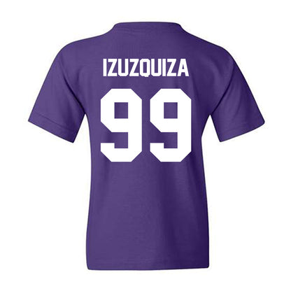 TCU - NCAA Beach Volleyball : Sofia Izuzquiza - Crowned Frog Youth T-Shirt-1