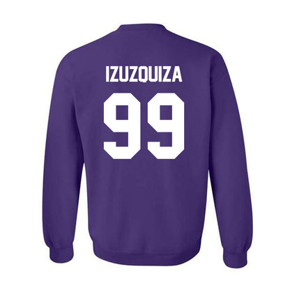 TCU - NCAA Beach Volleyball : Sofia Izuzquiza - Crowned Frog Crewneck Sweatshirt-1