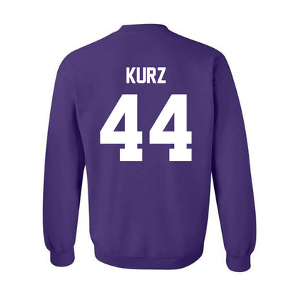 TCU - NCAA Beach Volleyball : Alexandra Kurz - Crowned Frog Crewneck Sweatshirt-1