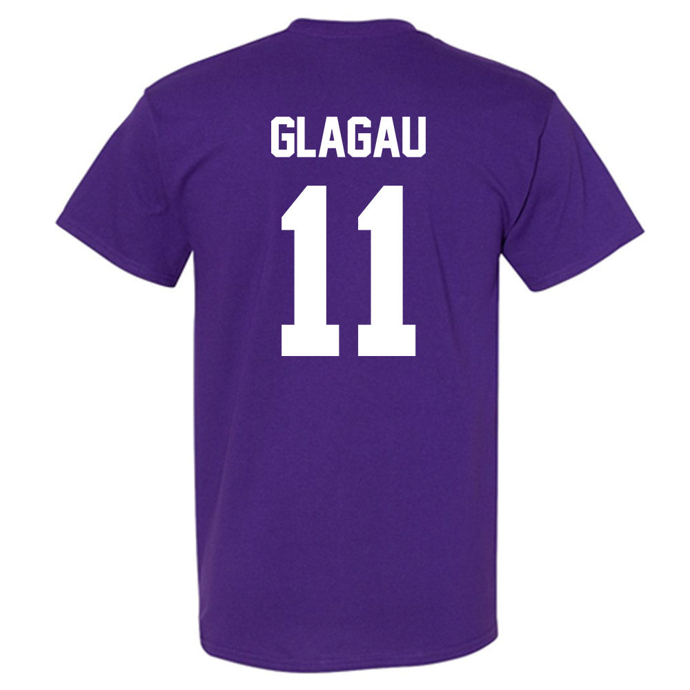 TCU - NCAA Beach Volleyball : Emma Glagau - Crowned Frog T-Shirt-1