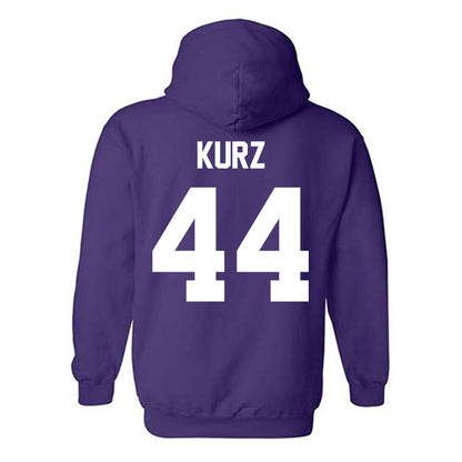 TCU - NCAA Beach Volleyball : Alexandra Kurz - Crowned Frog Hooded Sweatshirt-1