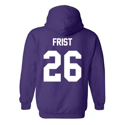 TCU - NCAA Beach Volleyball : Hallie Corinne Frist - Crowned Frog Hooded Sweatshirt-1