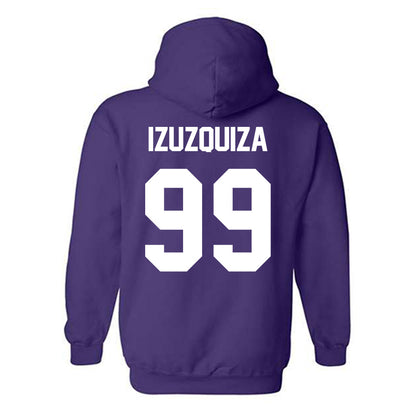 TCU - NCAA Beach Volleyball : Sofia Izuzquiza - Crowned Frog Hooded Sweatshirt-1