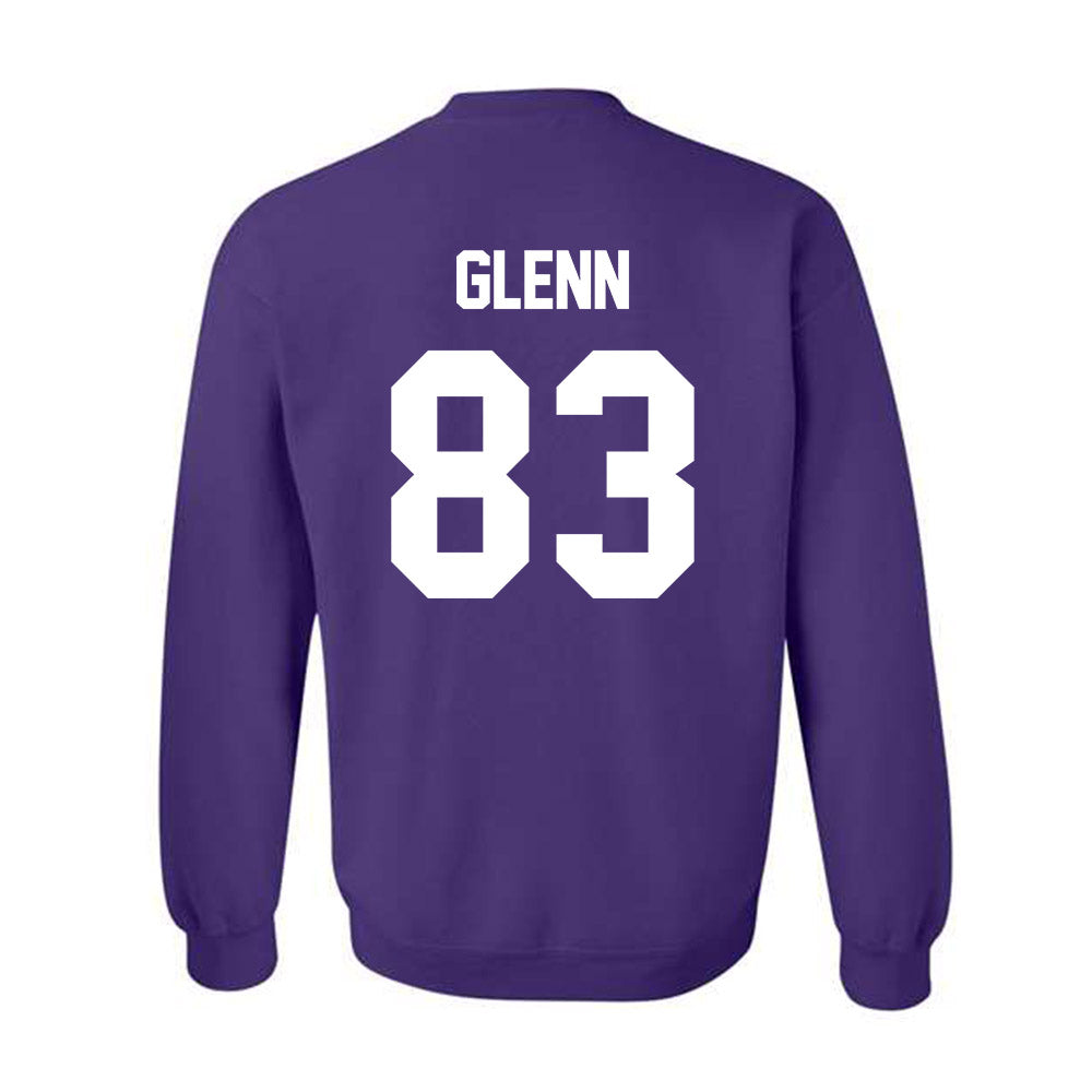 TCU - NCAA Beach Volleyball : Natalie Glenn - Crowned Frog Crewneck Sweatshirt-1