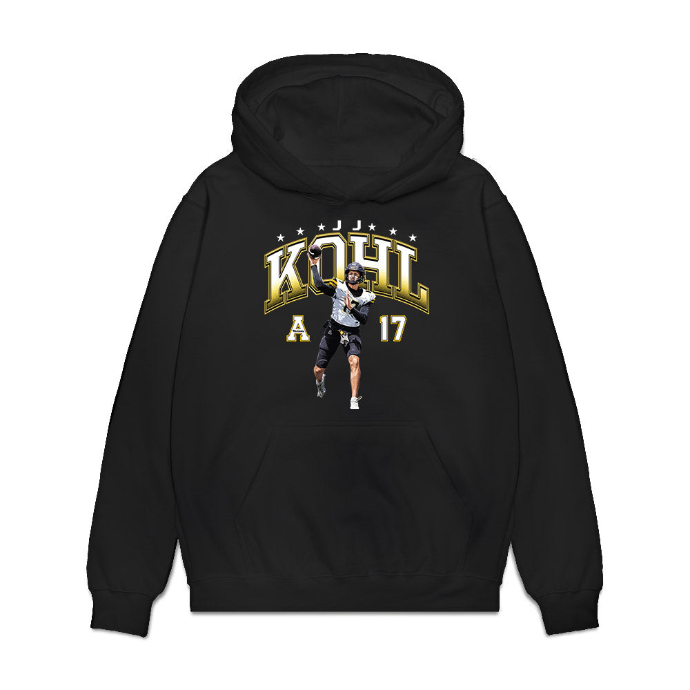 App State - NCAA Football : JJ Kohl - Collage Premium Hooded Sweatshirt-0