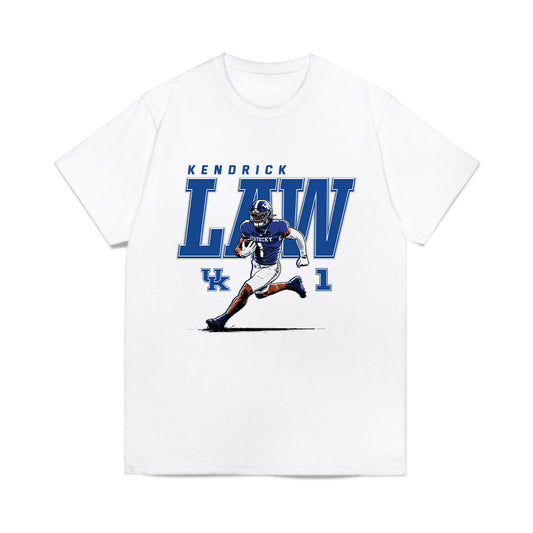 Kentucky - NCAA Football : Kendrick Law - Caricature Comfort Colors T-Shirt-0