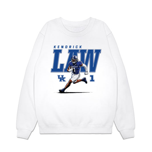 Kentucky - NCAA Football : Kendrick Law - Caricature Premium Crewneck Sweatshirt-0