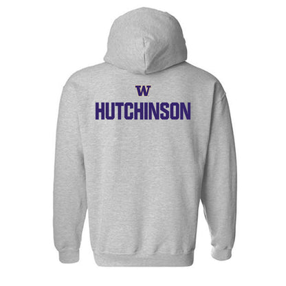 Washington - NCAA Men's Track & Field : Roman Hutchinson - Classic Shersey Hooded Sweatshirt-1
