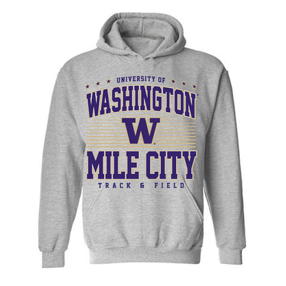 Washington - NCAA Men's Track & Field : Roman Hutchinson - Classic Shersey Hooded Sweatshirt-0