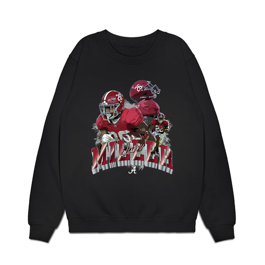 Alabama - NCAA Football : Jamarion Miller - Collage Premium Crewneck Sweatshirt-0