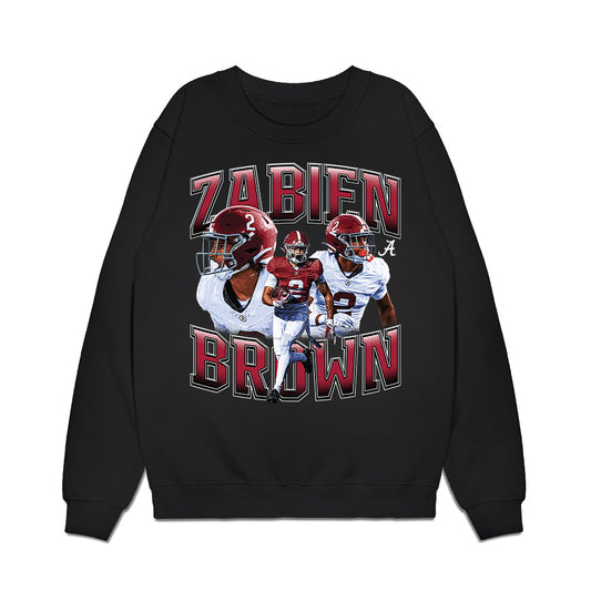 Alabama - NCAA Football : Zabien Brown - Collage Premium Crewneck Sweatshirt-0