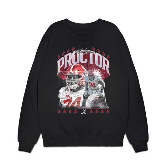 Alabama - NCAA Football : Kadyn Proctor - Collage Premium Crewneck Sweatshirt-0