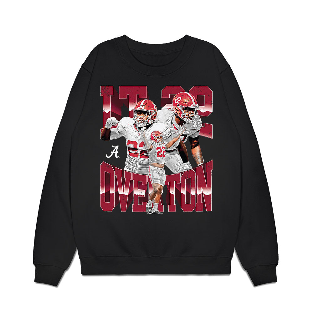 Alabama - NCAA Football : LT Overton - Collage Premium Crewneck Sweatshirt-0
