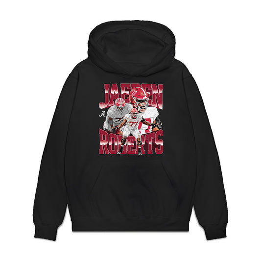 Alabama - NCAA Football : Jaeden Roberts - Collage Premium Hooded Sweatshirt-0