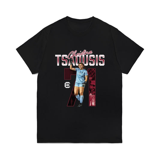 South Carolina - NCAA Women's Soccer : Christina Tsaousis - Comfort Colors T-Shirt-0