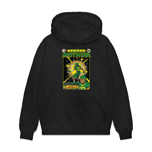 Oregon - NCAA Football : Kamar Mothudi - Caricature Premium Hooded Sweatshirt-0