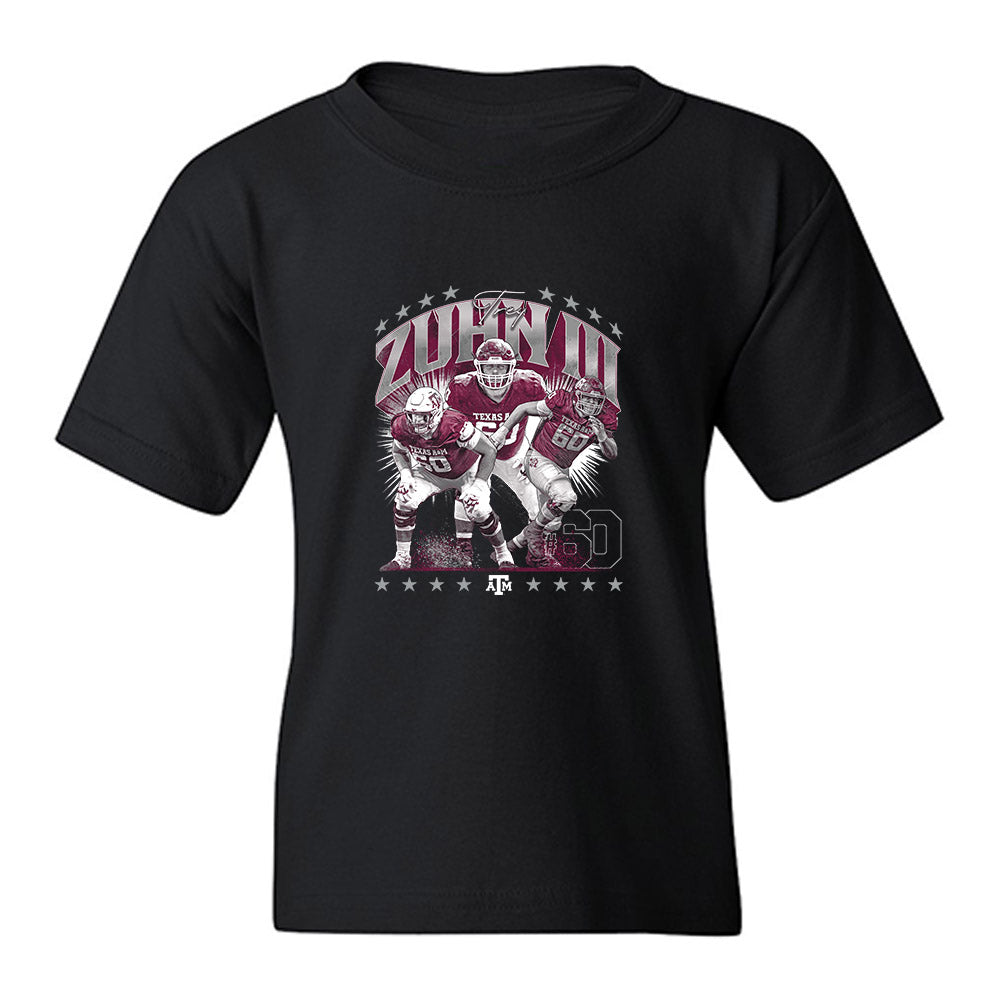 Texas A&M - NCAA Football : Trey Zuhn III - Youth T-Shirt-0