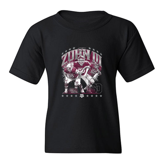 Texas A&M - NCAA Football : Trey Zuhn III - Youth T-Shirt-0