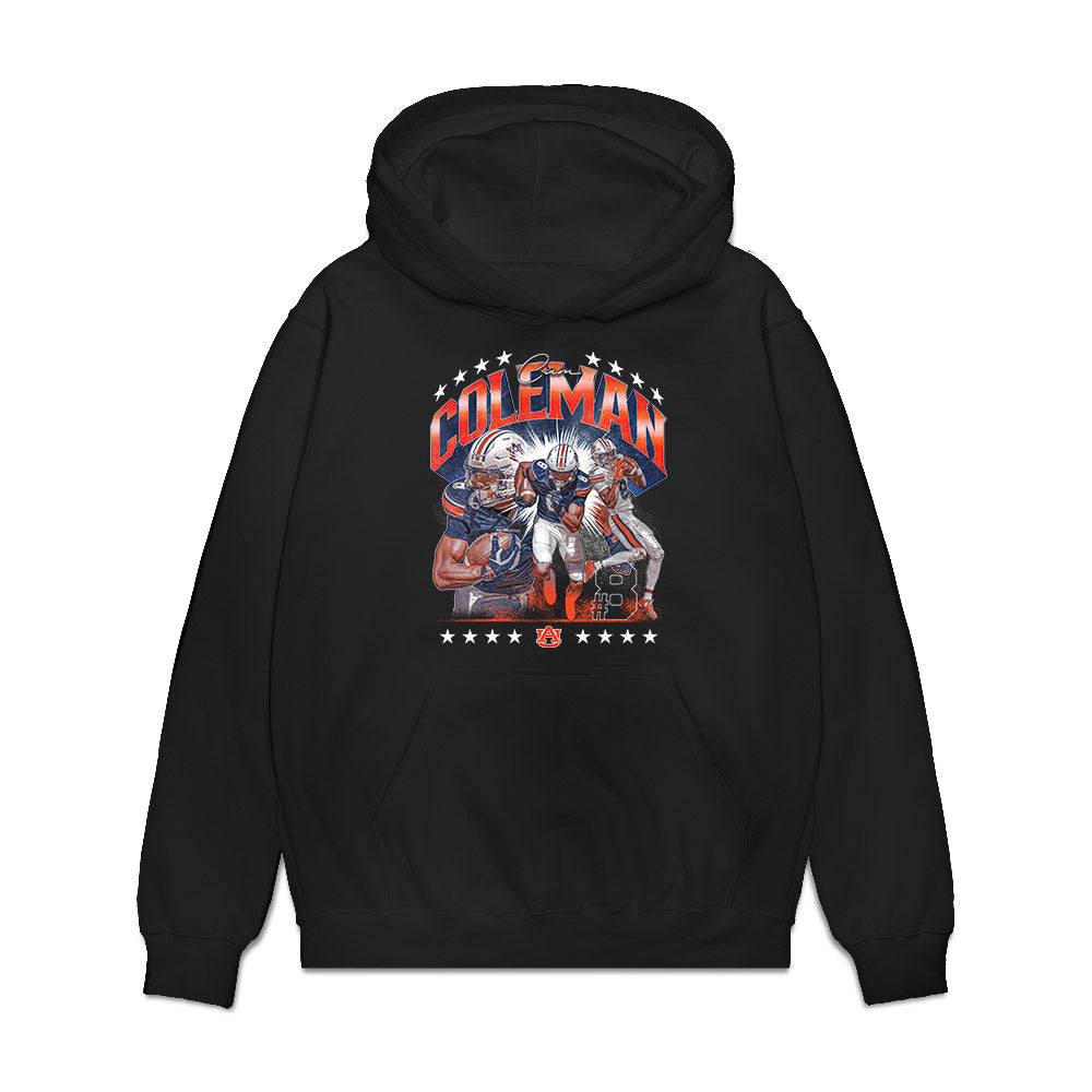 Auburn - NCAA Football : Cameron Coleman - Collage Premium Hooded Sweatshirt-0