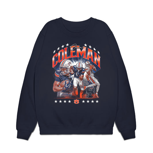 Auburn - NCAA Football : Cameron Coleman - Collage Premium Crewneck Sweatshirt-0