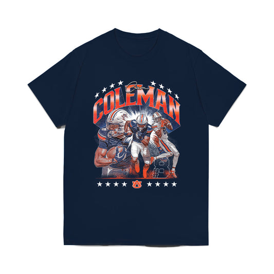 Auburn - NCAA Football : Cameron Coleman - Collage Comfort Colors T-Shirt-0