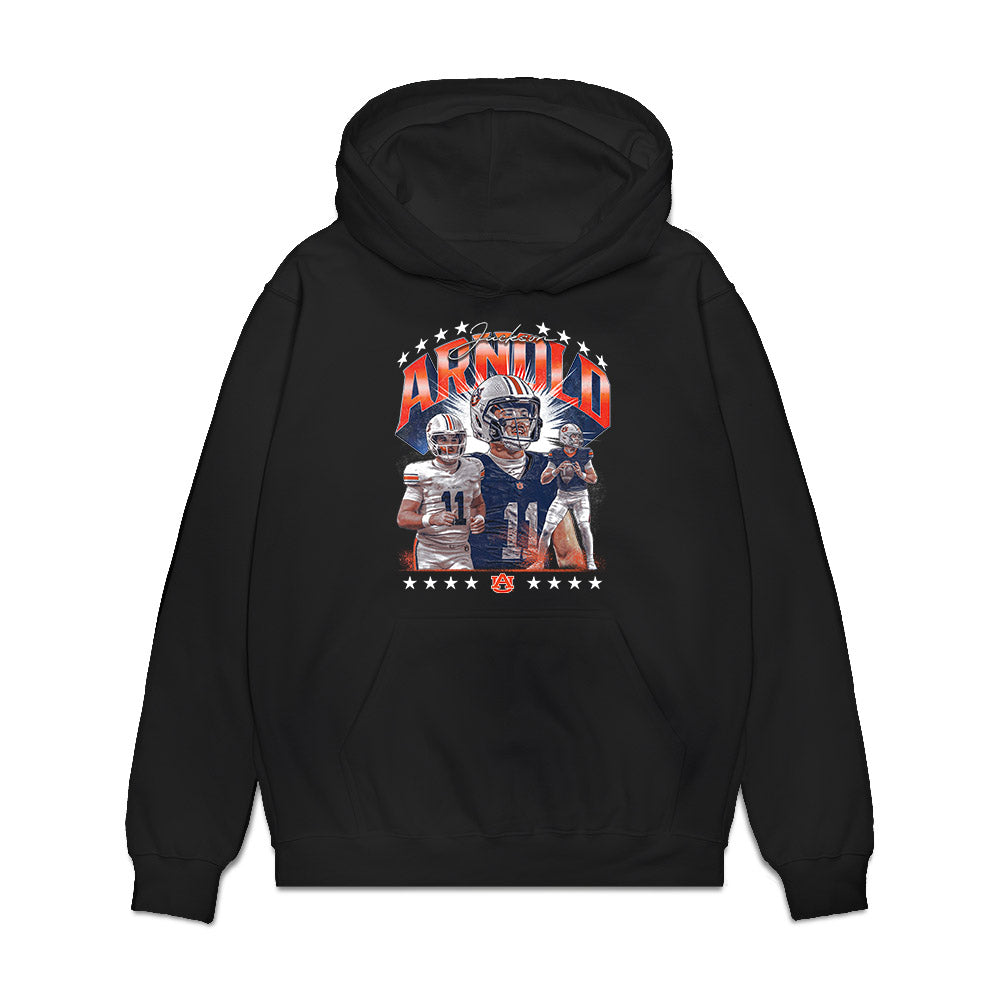 Auburn - NCAA Football : Malcolm Simmons - Collage Premium Hooded Sweatshirt-0