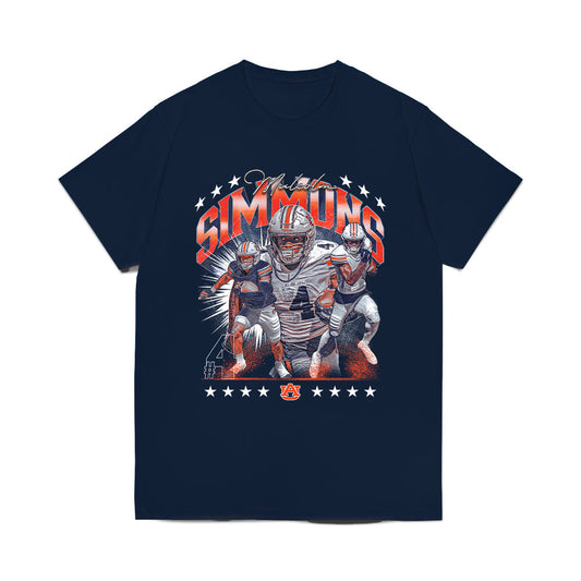 Auburn - NCAA Football : Malcolm Simmons - Collage Comfort Colors T-Shirt-0