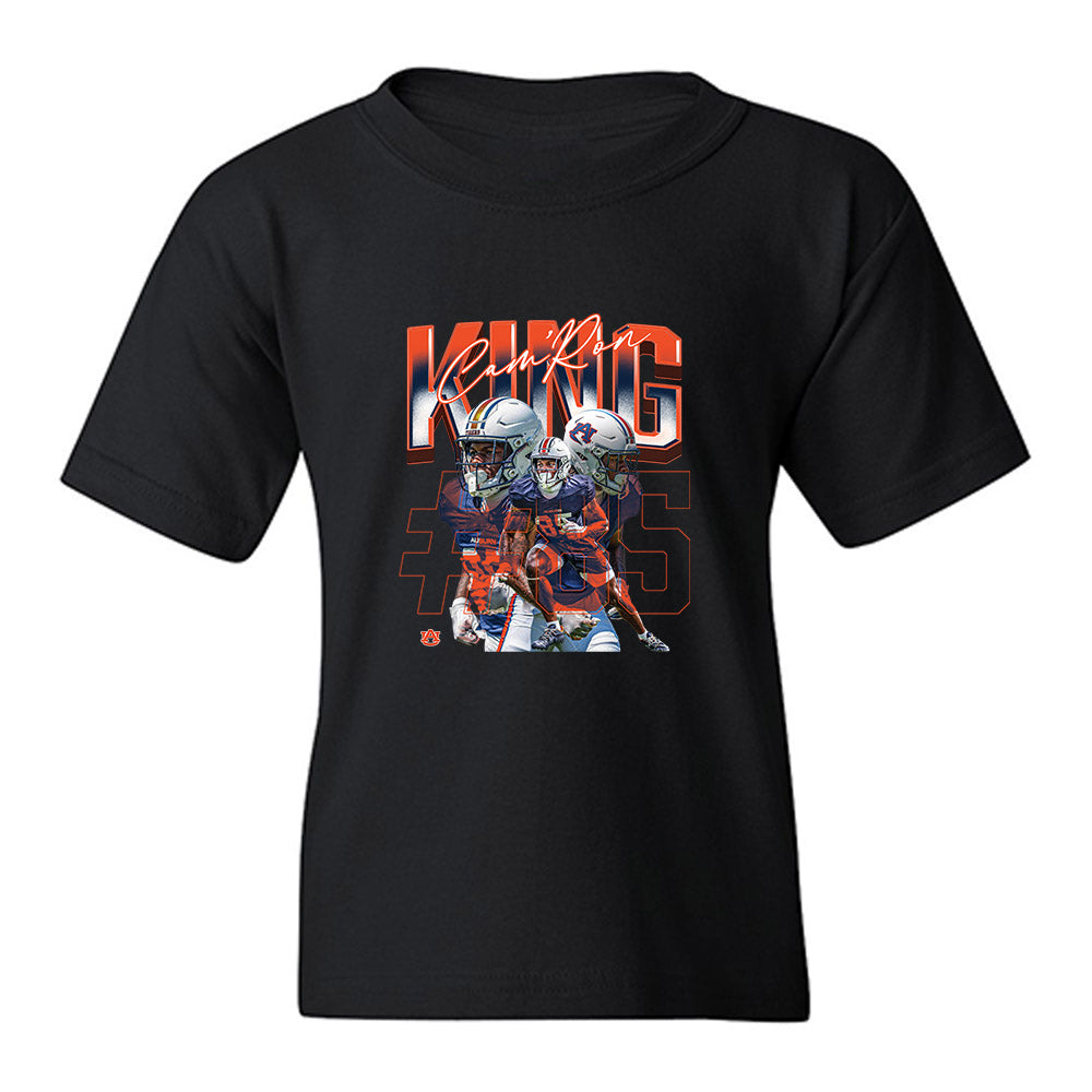 Auburn - NCAA Football : Cam'Ron King - Collage Youth T-Shirt-0