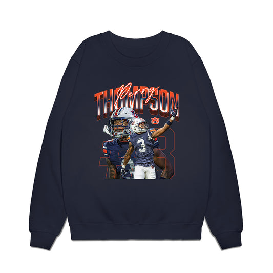 Auburn - NCAA Football : Perry Thompson - Collage Premium Crewneck Sweatshirt-0