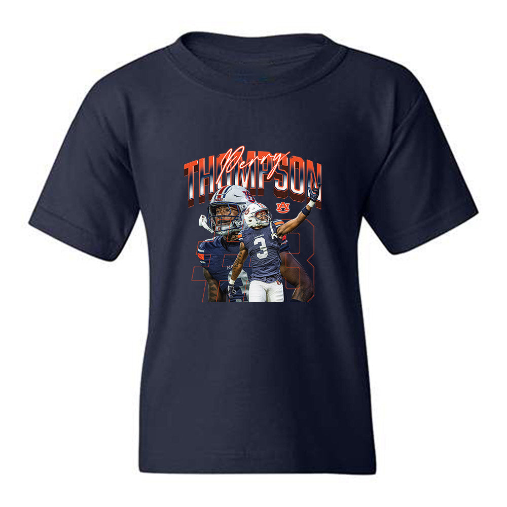 Auburn - NCAA Football : Perry Thompson - Collage Youth T-Shirt-0