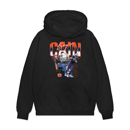 Auburn - NCAA Football : Bryce Cain - Premium Hooded Sweatshirt-0
