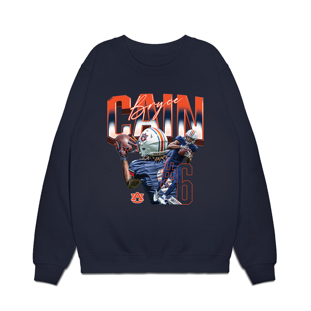 Auburn - NCAA Football : Bryce Cain - Premium Crewneck Sweatshirt-0