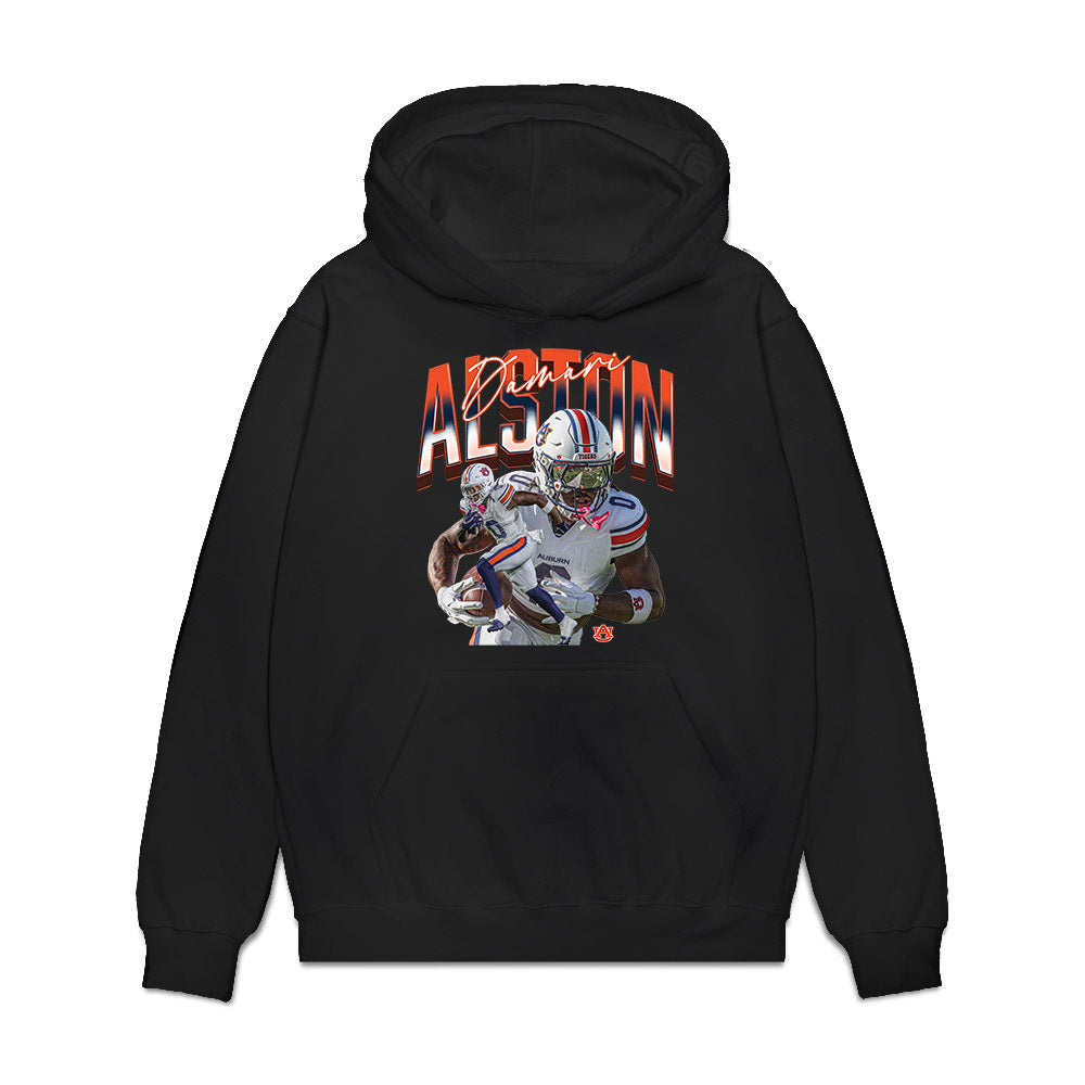 Auburn - NCAA Football : Damari Alston - Collage Premium Hooded Sweatshirt-0