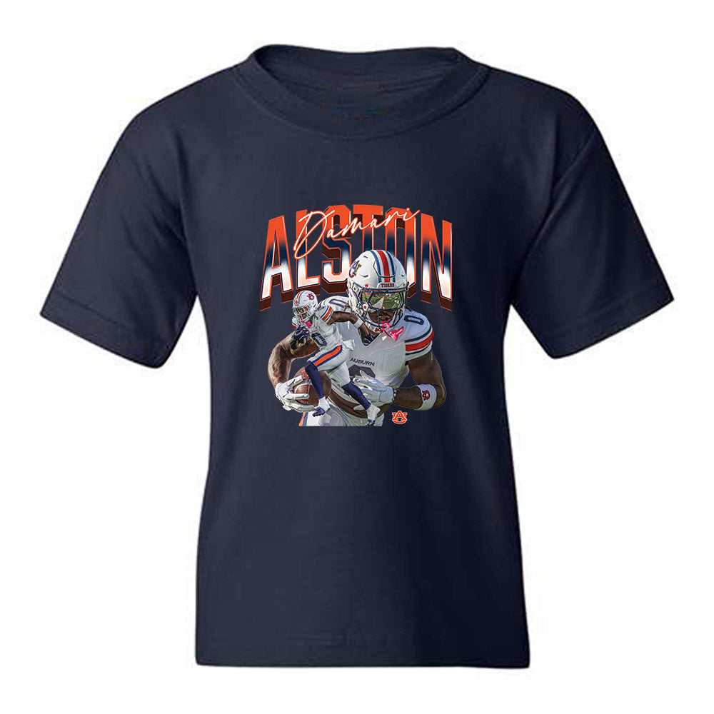 Auburn - NCAA Football : Damari Alston - Collage Youth T-Shirt-0