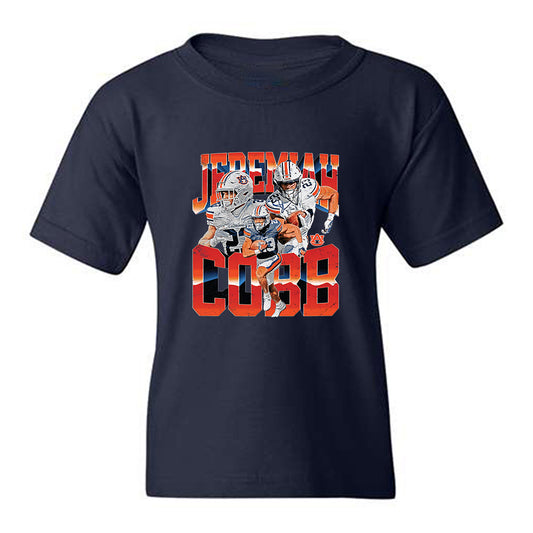 Auburn - NCAA Football : Jeremiah Cobb - Collage Youth T-Shirt-0