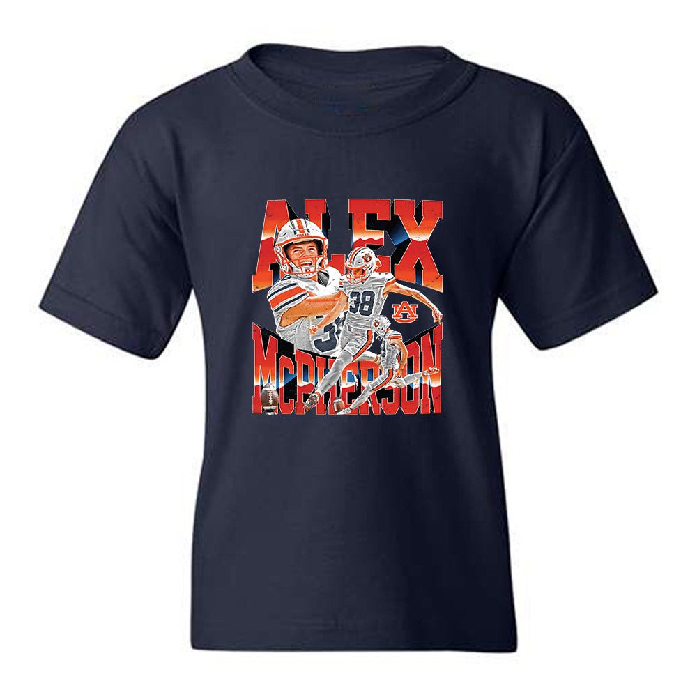 Auburn - NCAA Football : Alex McPherson - Collage Youth T-Shirt-0