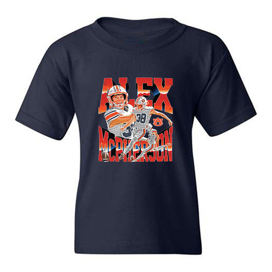 Auburn - NCAA Football : Alex McPherson - Collage Youth T-Shirt-0