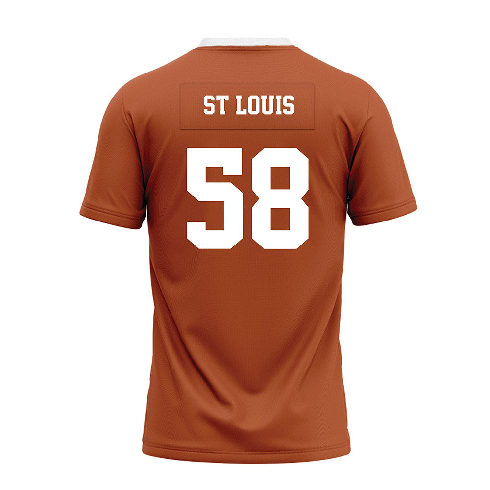 Texas - NCAA Football : Lance St Louis - Orange Premium Football Jersey-1
