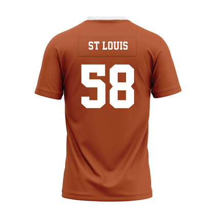 Texas - NCAA Football : Lance St Louis - Orange Premium Football Jersey-1
