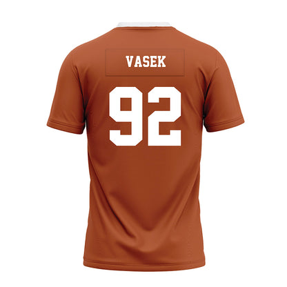 Texas - NCAA Football : Colton Vasek - Orange Premium Football Jersey-1