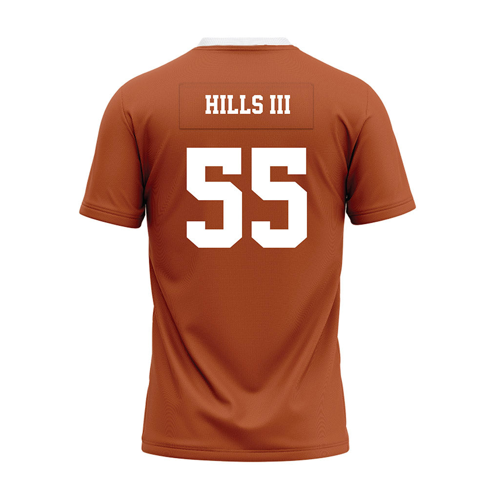 Texas - NCAA Football : Melvin Hills Iii - Orange Premium Football Jersey-1
