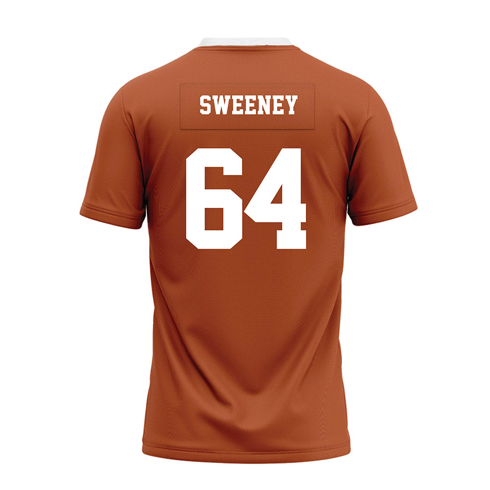 Texas - NCAA Football : Robert Sweeney - Orange Premium Football Jersey-1
