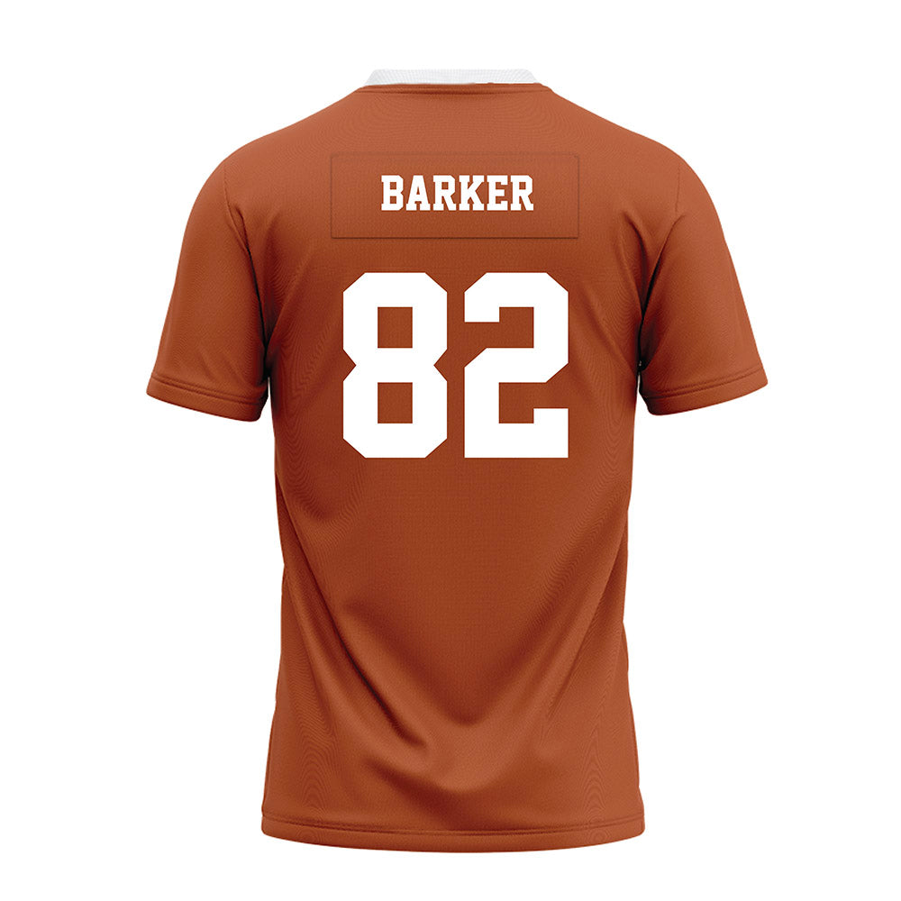 Texas - NCAA Football : Ridge Barker - Orange Premium Football Jersey-1