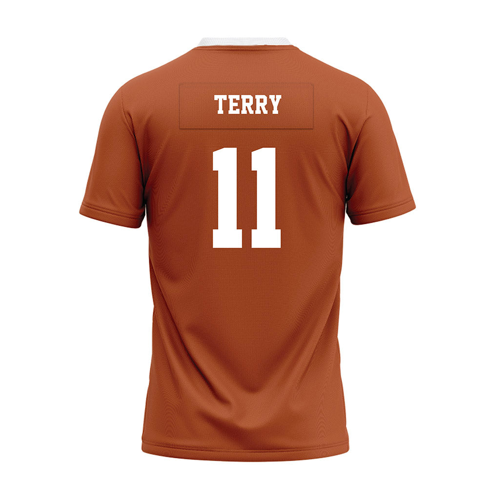 Texas - NCAA Football : Michael Terry - Orange Premium Football Jersey-1