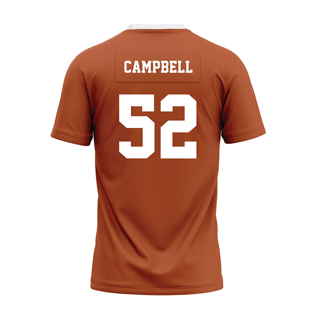 Texas - NCAA Football : Dj Campbell - Orange Premium Football Jersey-1