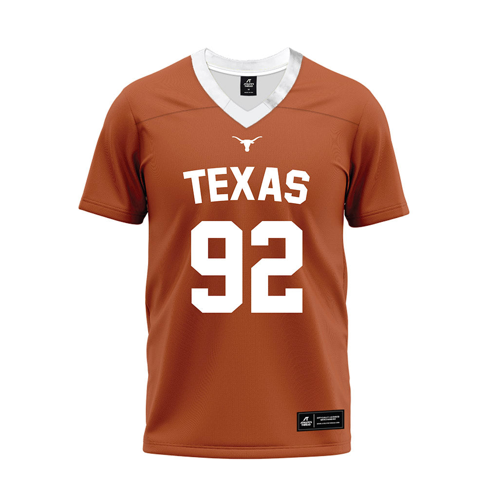 Texas - NCAA Football : Colton Vasek - Orange Premium Football Jersey-0