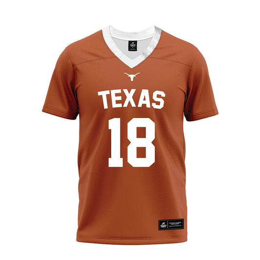 Texas - NCAA Football : Liona Lefau - Orange Premium Football Jersey-0